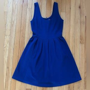Banana Republic Women’s Cobalt Blue Corduroy Fit & Flare Cocktail Dress, Size 4